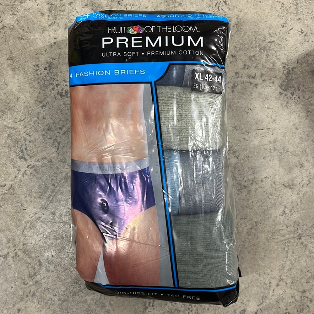 Fruit of the loom briefs 4 pk